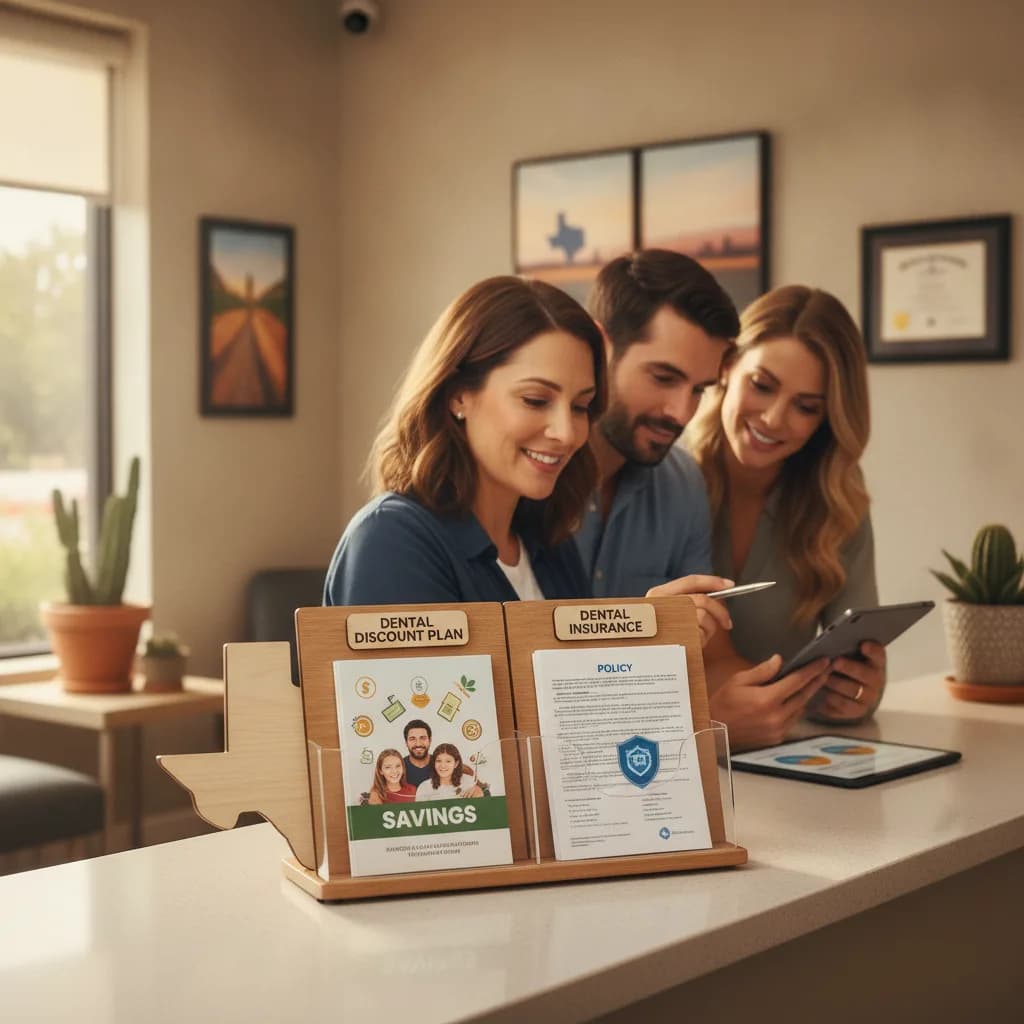 Calculator and Dental Insurance Forms on Desk Financial Planning