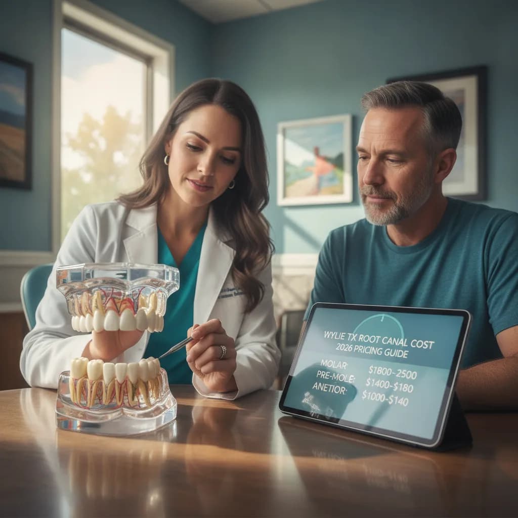 Patient and Dentist Reviewing Treatment Cost Estimate on Screen