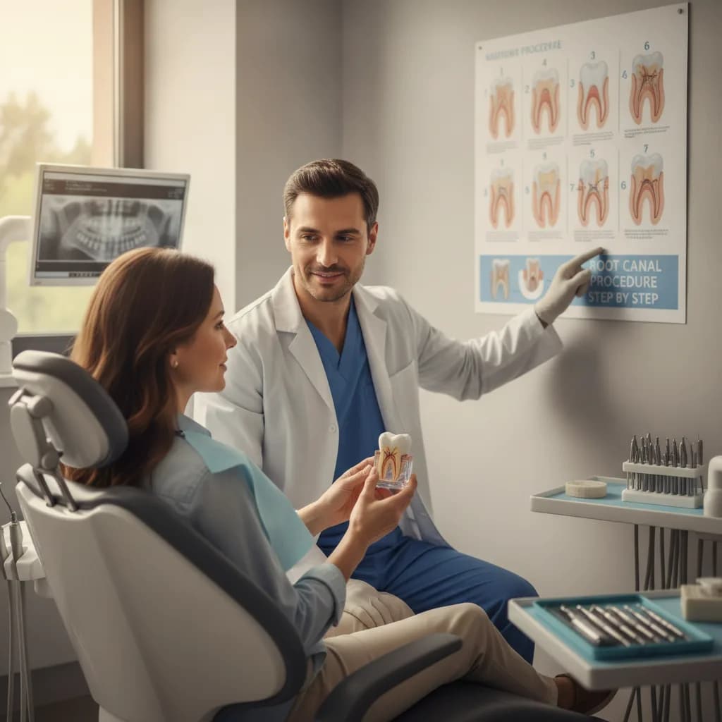 Patient Relaxed During Dental Treatment Modern Clinical Setting