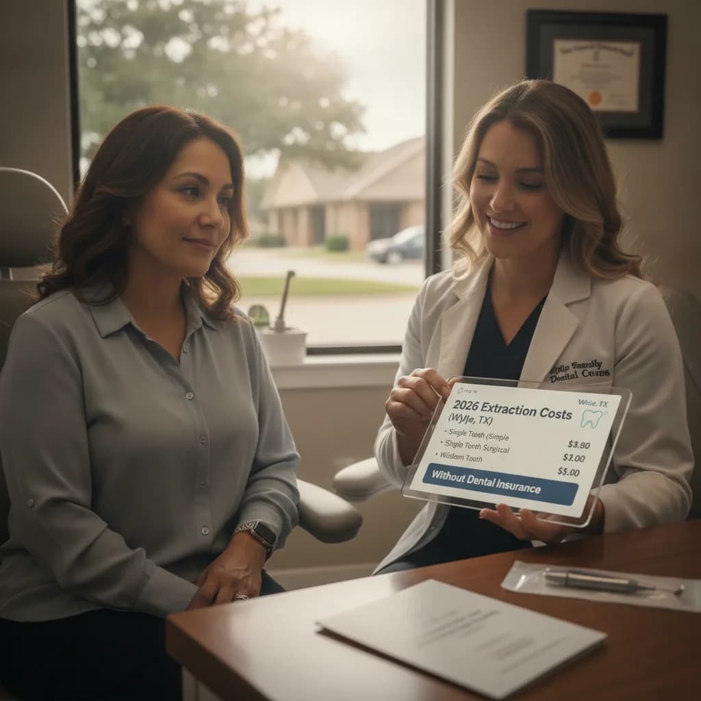 Dentist Holding Dental Tool Explaining Procedure to Patient